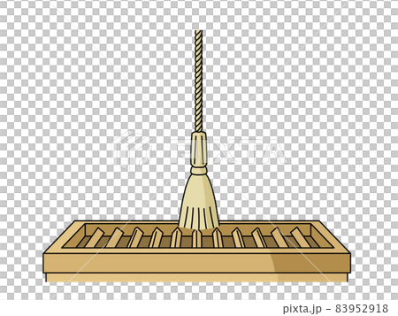 賽銭箱と鈴緒 賽銭箱と鈴緒 83952918