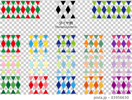 Diamond pattern color sample set Diamond pattern color sample set 83956630