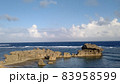 沖永良部島　岩礁と大海原と空と雲と 83958599