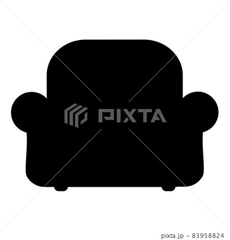 Armchair silhouette recliner Furniture for living room icon black color vector illustration flat style image Armchair silhouette recliner Furniture for living room icon black color vector illustration flat style image 83958824