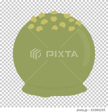 Spherical pistachio chocolate topped with pistachios 83960295