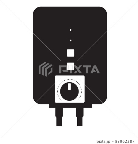 water heater on white background. boiler sign. boiler water heater symbol. flat style. water heater on white background. boiler sign. boiler water heater symbol. flat style. 83962287
