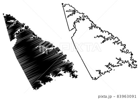 Lincoln County, Georgia (U.S. county, United States of America,USA, U.S., US) map vector illustration, scribble sketch Lincoln map 83963091