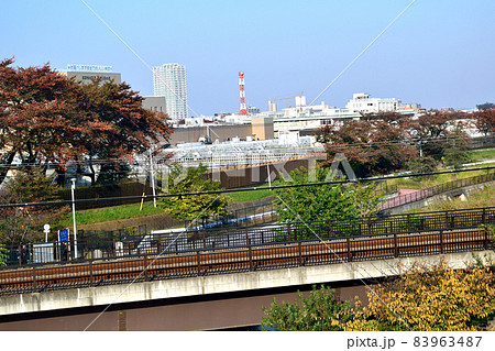 【東京都東村山市】空堀川 東村山浄水場付近 【東京都東村山市】空堀川 東村山浄水場付近 83963487