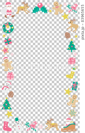 Christmas cute frame illustration 83965655