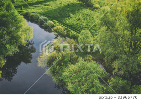 Spring landscape with river Spring landscape with river 83966770