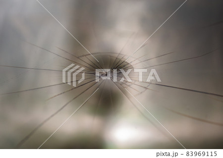 abstract background of broken tft lcd with localized radial cracks from one hit - close-up with selective focus and blur abstract background of broken tft lcd with localized radial cracks from one hit - close-up with selective focus and blur 83969115