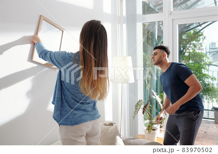 Couple Hanging Frame on Wall Couple Hanging Frame on Wall 83970502