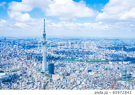 東京スカイツリー・空撮写真 83972842