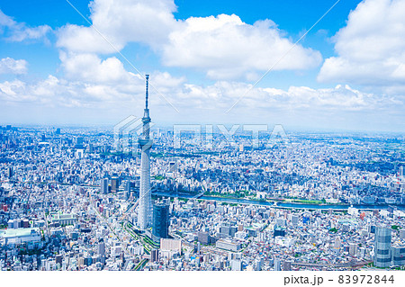 東京スカイツリー・空撮写真 83972844