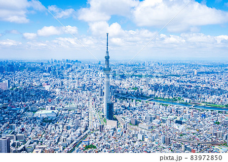 東京スカイツリー・空撮写真 83972850