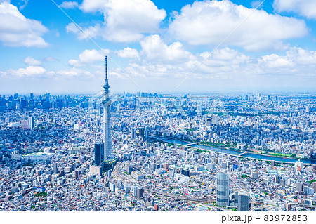 東京スカイツリー・空撮写真 83972853