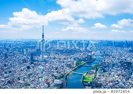 東京スカイツリー・空撮写真 83972854
