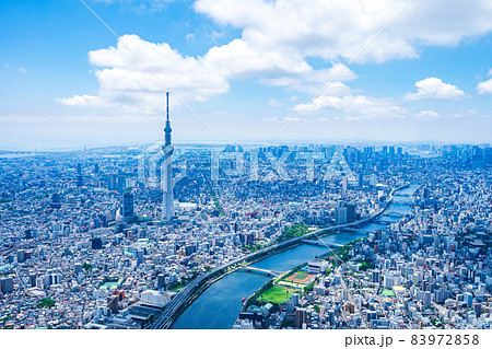 東京スカイツリー・空撮写真 83972858