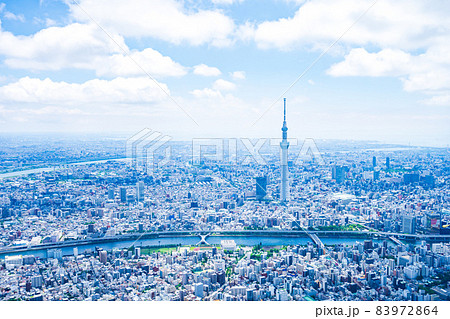 東京スカイツリー・空撮写真 83972864