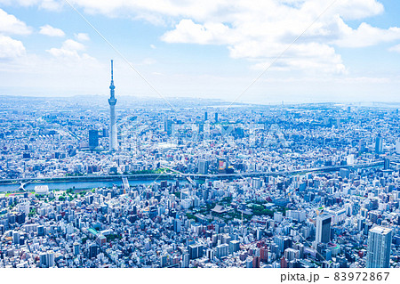 東京スカイツリー・空撮写真 83972867