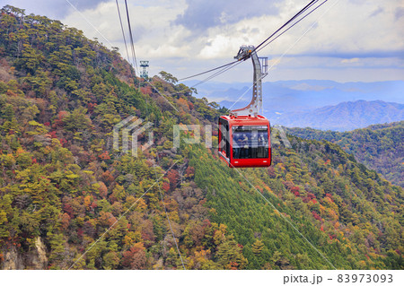紅葉真っ盛りの六甲有馬ロープウェイ 紅葉真っ盛りの六甲有馬ロープウェイ 83973093