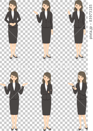 1, OL whole body normal [animation style series] - Stock Illustration ...