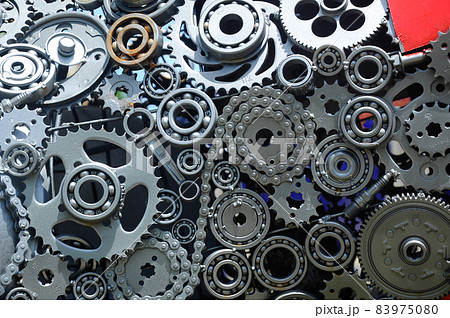 PUTRAJAYA, MALAYSIA -MAY 30, 2016: Recycle and scrap metal design and arrange to form a beautiful abstract art at the Royal Floria Putrajaya 2016 Event in Putrajaya, Malaysia. 83975080