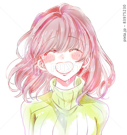 笑顔で泣いている女性 83975230