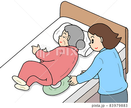 円座クッション 褥瘡予防のイラスト素材 9798