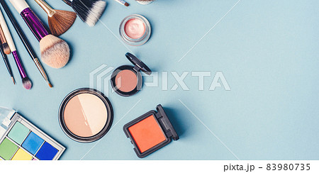 A set of different cosmetics for make-up. 83980735