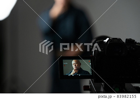 シニア男性　着物　コンテンツ撮影　収録 83982155