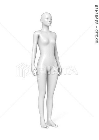 女性の体, ボディ, 3D 83982429