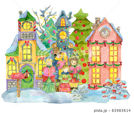 conifers clipart house