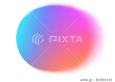 Abstract pastel neon blurred circle grainy gradient on white 83984430