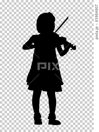 ヴァイオリンを弾く少女 83984807
