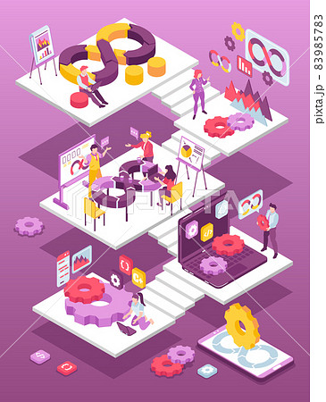Isometric Devops Illustration Isometric Devops Illustration 83985783