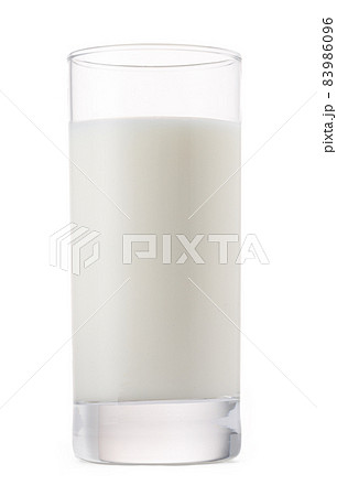 Glass of milk isolated on white background Glass of milk isolated on white background 83986096