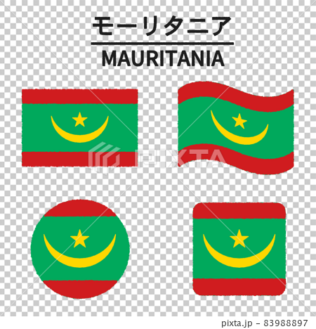 モーリタニアの国旗のイラスト 83988897