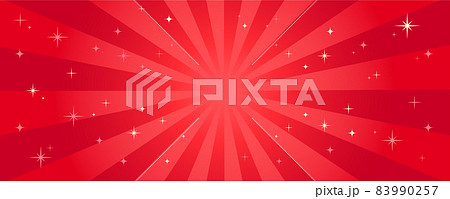 クリスマス　赤　放射光　集中線　キラキラ 83990257