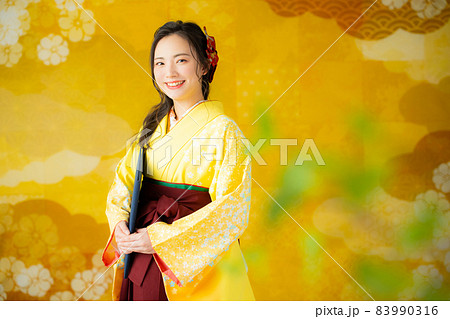 袴　二尺袖　着物　卒業式　 83990316