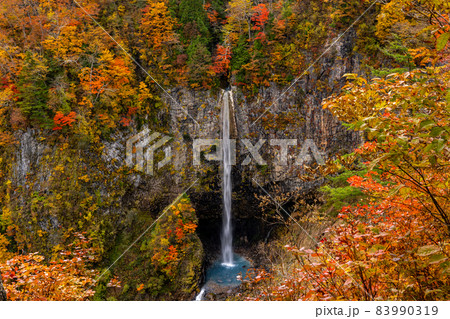 岐阜県白川村・白川郷と周辺の秋の風景 83990319
