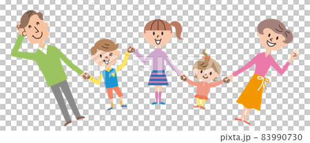 五口之家的插圖 83990730