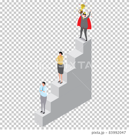 ビジネス競争をイメージしたイラスト ビジネス競争をイメージしたイラスト 83992047