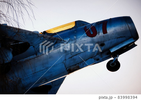 Old abandoned aircraft in the forest Old abandoned aircraft in the forest 83998394