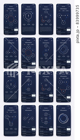 Vector graphics infographics with mobile phone. Template for creating mobile applications, workflow layout, diagram, banner, web design, business reports 83999735