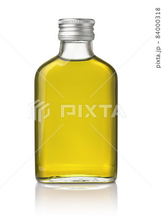 Glass bottle of grape seed oil Glass bottle of grape seed oil 84000318