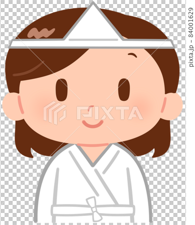 死装束を身に着けた女性 84001629