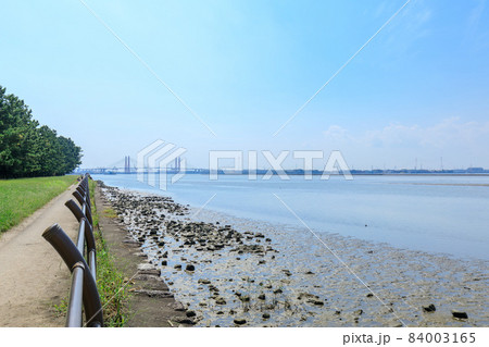 名古屋市 稲永公園と藤前干潟の風景 名古屋市 稲永公園と藤前干潟の風景 84003165