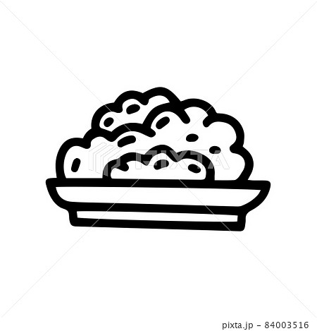minced meat line vector doodle simple icon 84003516