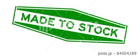 Grunge green made to stock word hexagon rubber seal stamp on white background Grunge green made to stock word hexagon rubber seal stamp on white background 84004289