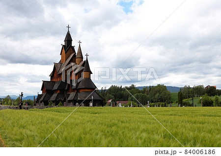 Heddal Stave Church, Norways largest stave church, Notodden municipality, the best preserved of them all. 84006186