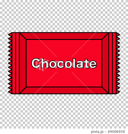 赤い個包装袋のチョコレート 84006938