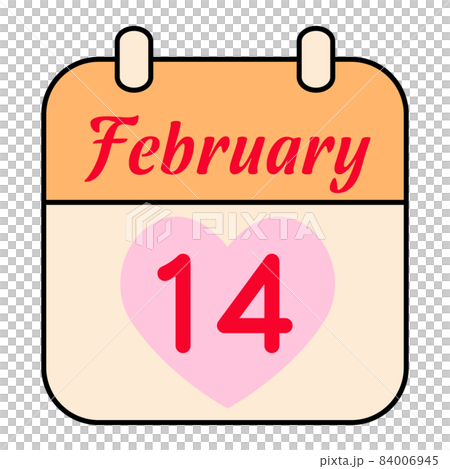Valentine's day calendar 84006945
