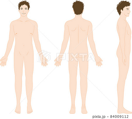 男性の全身像　セット 84009112